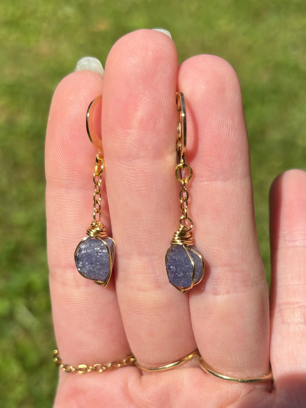 Tanzanite earrings